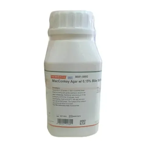 Himedia MacConkey Agar with 0.15% Bile Salts, CV and NaCl, 500 gm
