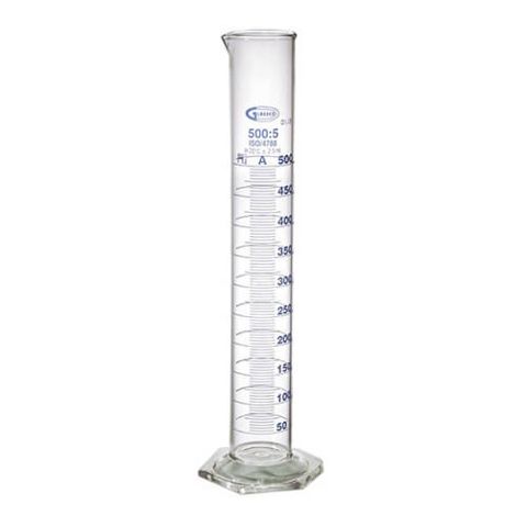 Glassco Measuring Cylinder HEXA Class